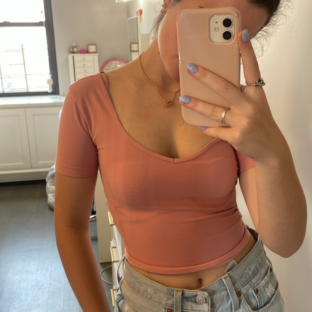 lululemon athletica Pink Short Sleeve Tee